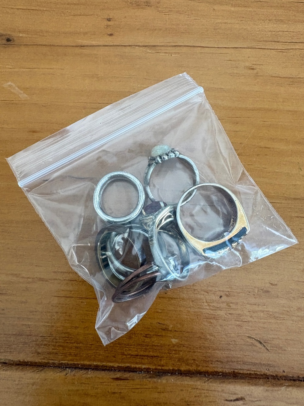 Vintage Mixed Fashion Rings Lot of 9 Silver Tone Gold Tone Costume Jewelry - Picture 7 of 7